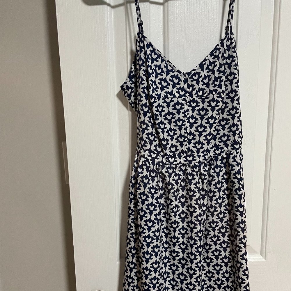 J. Crew Navy & White Dress size 6